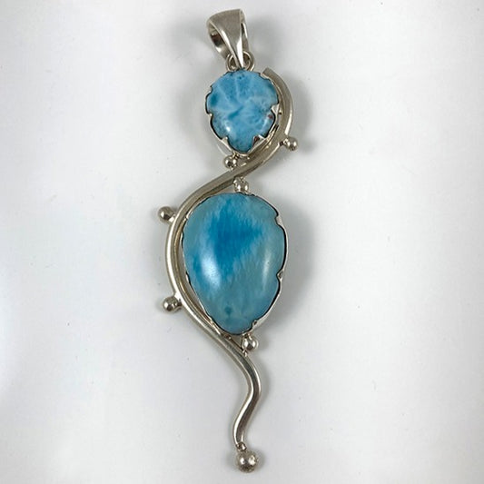 Larimar & Sterling Sliver Pendant