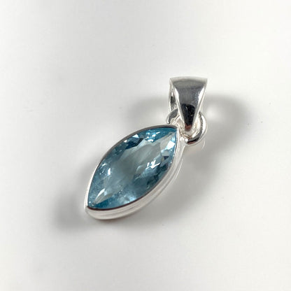 Faceted Aquamarine Pendant